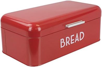 Retro Red Bread Box: Keeps Baked Goods Fresh
