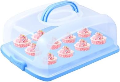 Portable 2-in-1 Cupcake & Cake Carrier (12 cupcakes/1 cake)
