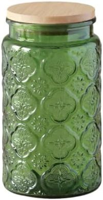 Green Glass Vintage Mason Jar (34oz), Kitchen Pantry Storage
