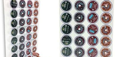 Wall-Mounted Acrylic K-Cup Organizer (32 Pods)
