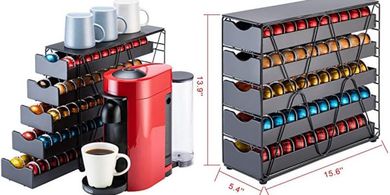 Nespresso Vertuo 5-Tier Pod Drawer (100 Pods)
