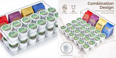 Elechomes Coffee Station: Large Organizer with Removable Dividers
