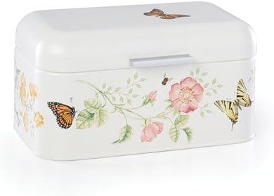 Lenox Butterfly Meadow Breadbox (11.25" x 6.5" x 6.25")