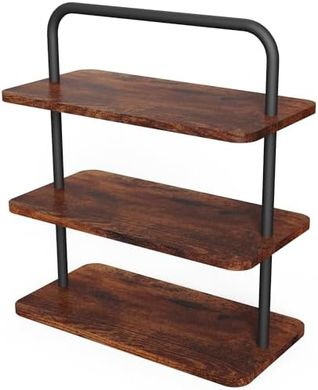 Rustic Brown 3-Tier Wooden Cupcake Stand (50 Cupcakes)
