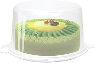 Youngever 12-Inch Clear Plastic Cake Carrier with Lid
