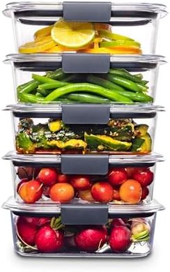 Rubbermaid Brilliance: Airtight Food Storage Containers (5-piece set)
