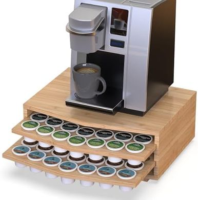 Keurig K-Cup Bamboo Drawer: 70-Pod Capacity, 2-Tier
