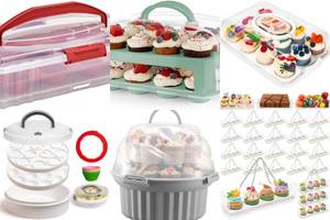 5-Cupcake Carrier with Handle: Perfect for Parties & Baking