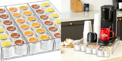 Heavy-Duty Clear Acrylic K-Cup Organizer (36 Pods)
