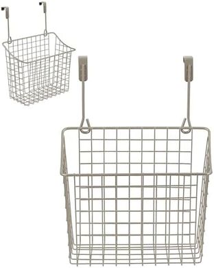 Spectrum Satin Nickel Hanging Baskets: Large Kitchen & Bath Organizer
