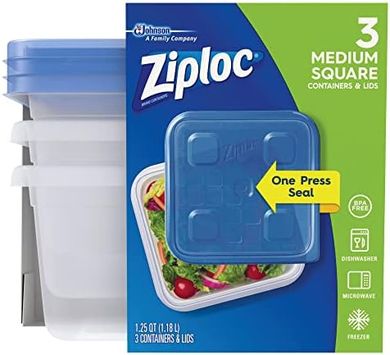 Ziploc Clear Food Storage Containers (3-Pack)
