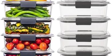 Rubbermaid Brilliance Food Storage: Airtight, BPA-free containers (5x 3.2-cup)
