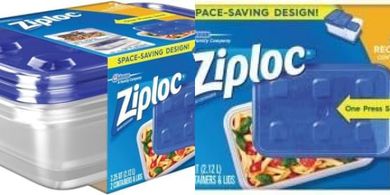 Ziploc Large Rectangle Food Containers (2-Pack, 2.25 Qt)
