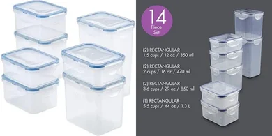 LOCK & LOCK 14-Piece Airtight Food Storage Containers