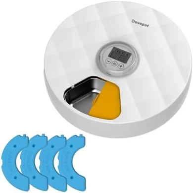 Automatic Cat & Small Dog Feeder with Stainless Steel Tray