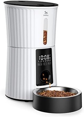 Petory Automatic Cat & Small Dog Feeder (4L, 6 Meals)