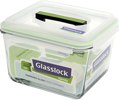 Glasslock 15-Cup White Rectangle Container
