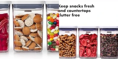 OXO Good Grips Small Square Food Storage Set (White/Grey)