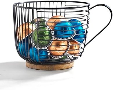 MosJos K-Cup Organizer: 35-Cup Circular Storage Basket