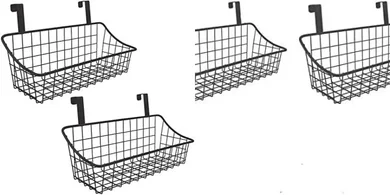 LeleCAT Black Hanging Storage Baskets (2-pack)
