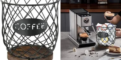YINMIT 35-Cup Coffee Pod Organizer: Sturdy, Circular Storage for Kitchen & Office
