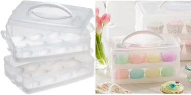 Snapware Stackable Food Storage with Egg Holders
