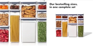 OXO Good Grips 10-Piece White POP Containers