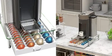 DecoBrothers Crystal Glass Vertuo/Nespresso Pod Drawer (24/48 Pods)
