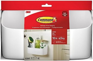 Command Large Caddy: Heavy-Duty Hanging Organizer (White)