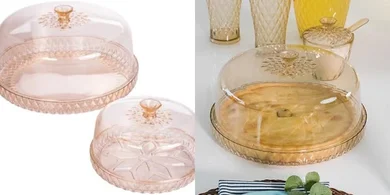 Vintage Cake & Cheese Tray Set (2pc, BPA-free)
